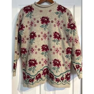 Bugle Boy for Her Vintage Rose Mock Turtleneck Sweater
